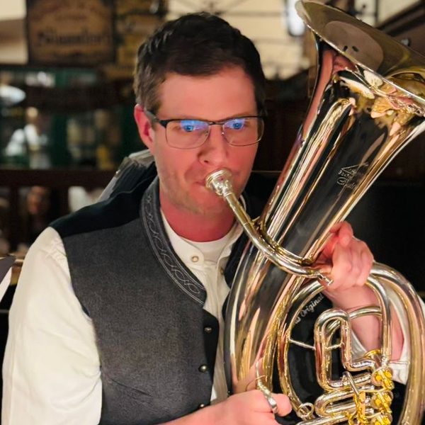 Nico Henn am Tenorhorn